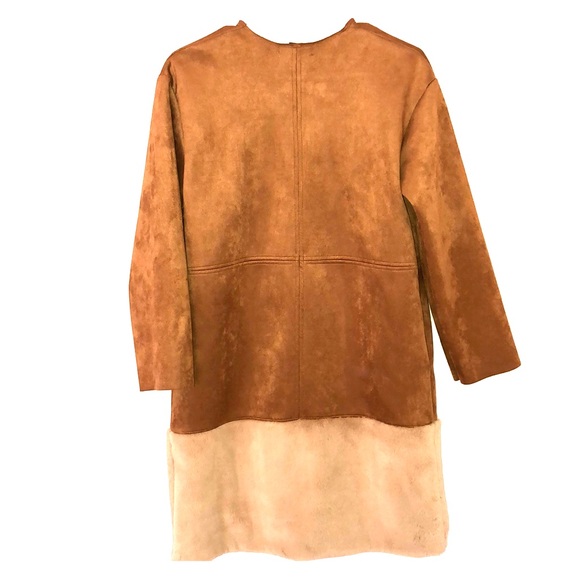 Zara faux suede/fur jacket - Picture 3 of 8